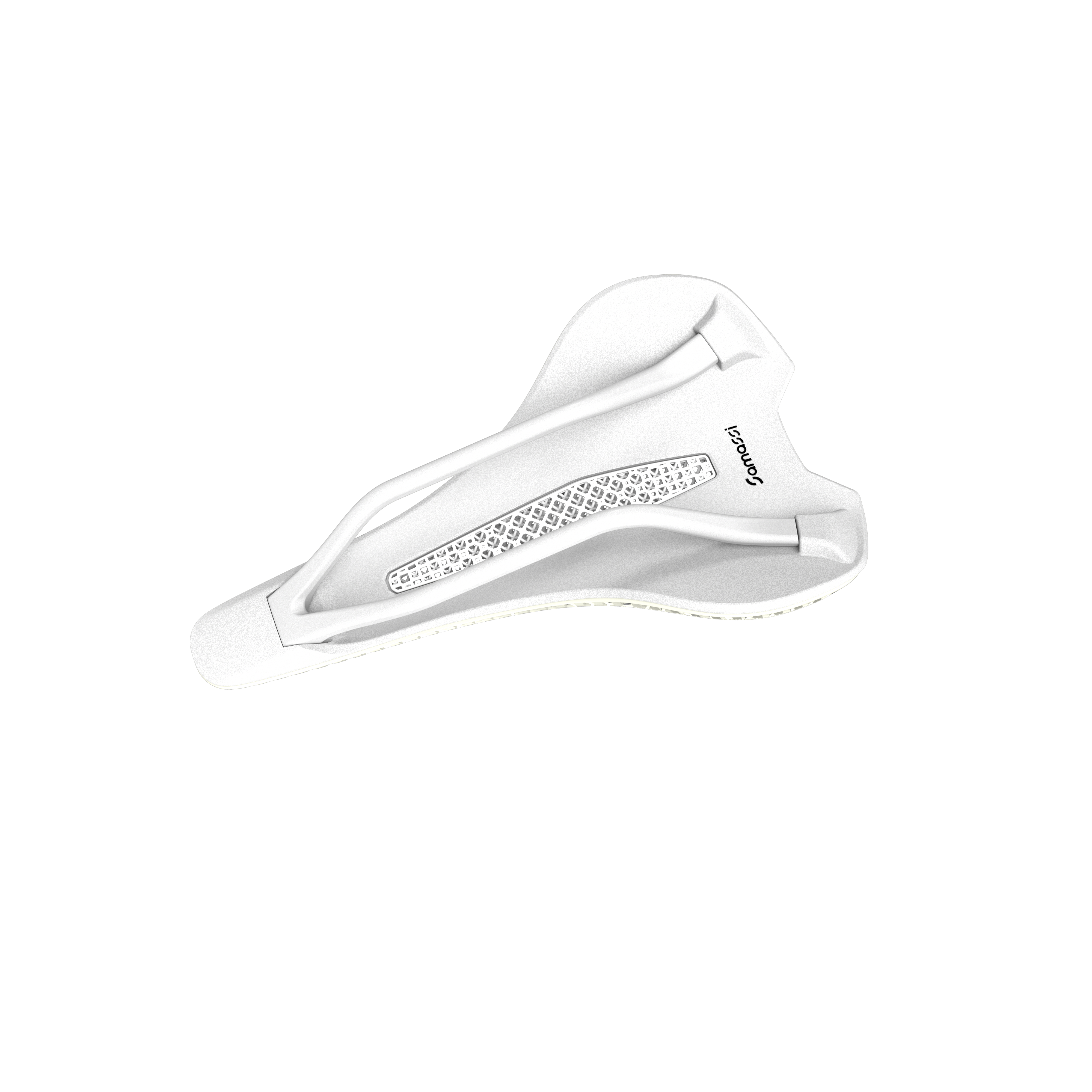 R5 - 3D Printed Road Bike Saddle (White)